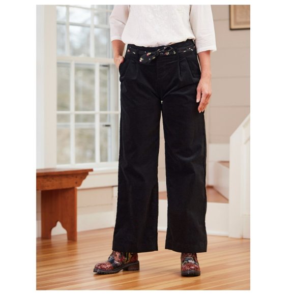 April Cornell Pants - NWT April Cornell Hepburn Black Velvet Pant Women's Size XXL